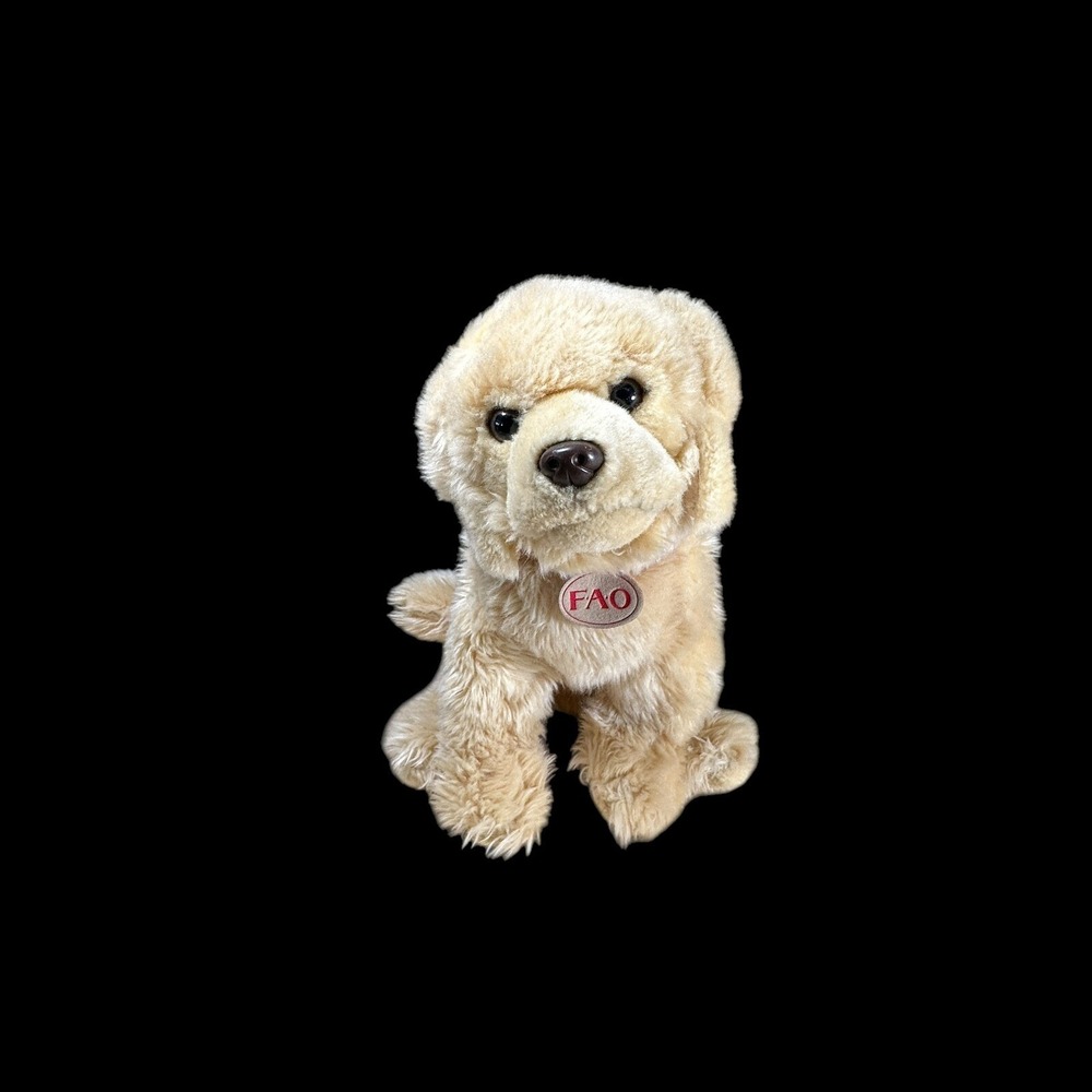 FAO Schwarz Golden Retriever Plush Dog 14" Stuffed Animal Toys‎ R Us 2015 Lab